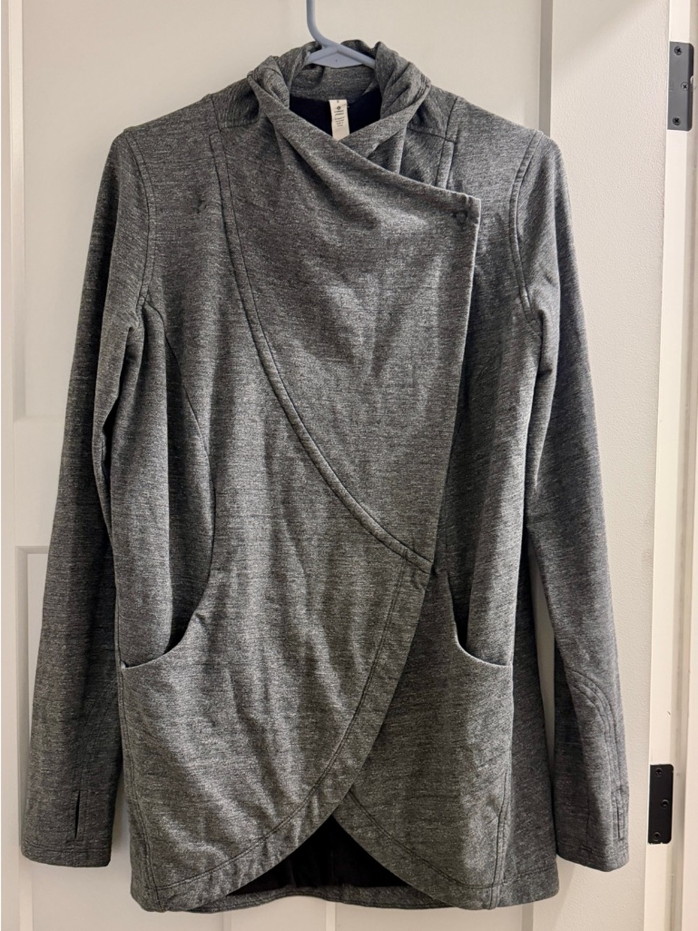 lululemon athletica Heather Gray Hooded Pullover
